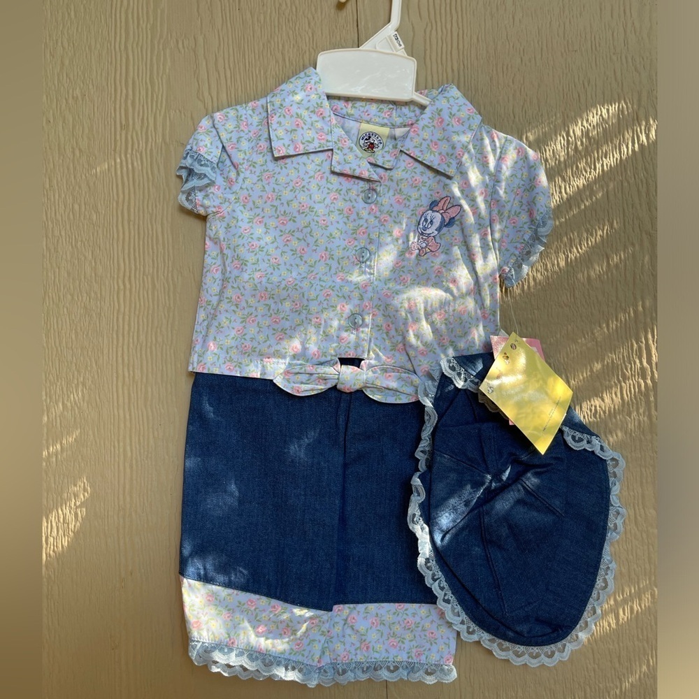 Y2k deadstock Disney Minnie Mouse 3 piece set 12m, 18m & 24m